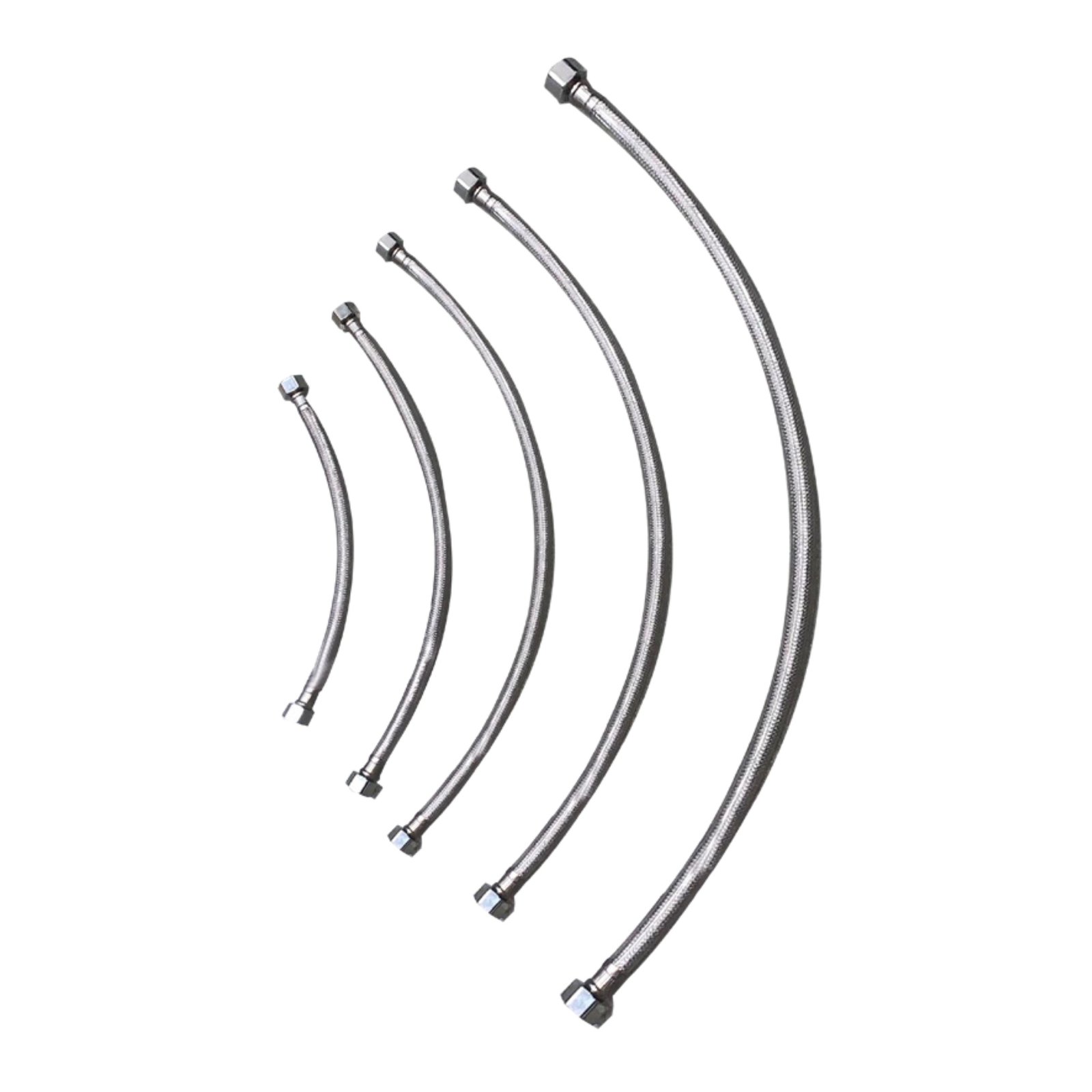 SS 304 Braided Hose with SS Nuts & PVC Covering